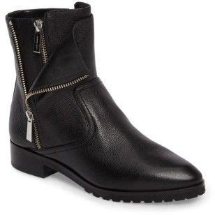 michael kors andi flat leather bootie|Michael Kors Andi Flat Black Leather Ankle Bootie BOOTS .